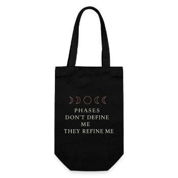 Moon Cycle Moon Goddess Intentionally - Gift Bag for Bottles - black - Front