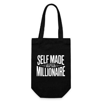 Self Made Millionaire - Gift Bag for Bottles - black - Front
