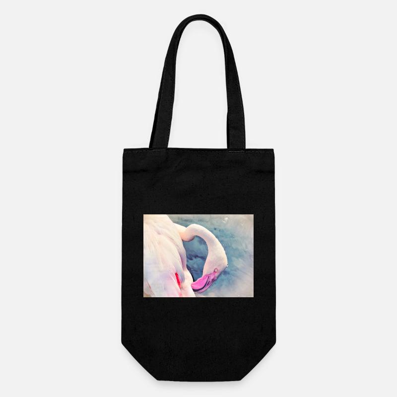 Flamingo - Gift Bag for Bottles - black