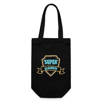 Geschenk für Dario - Geschenkbeutel für Flaschen - Schwarz - Vorne