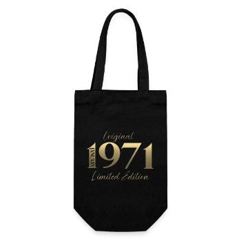 55e anniversaire Original janvier Né en 1971 - Sac à bouteille - noir - Devant