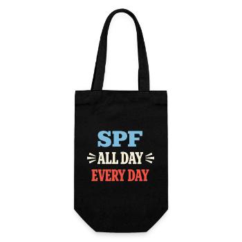 Spf Culture Identity Skin Care Humor - Gift Bag for Bottles - black - Front