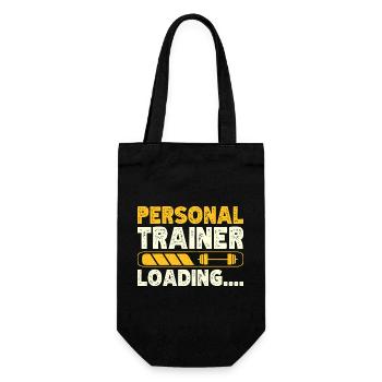 Fitness Motivation Bodybuilder Personal Trainer - Geschenkbeutel für Flaschen - Schwarz - Vorne