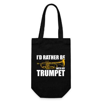 Je préfère être avec mon tromboniste trompettiste - Sac à bouteille - noir - Devant
