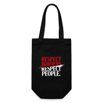 Respecter les frontières Respecter les gens - Groenland - Sac à bouteille - noir - Devant