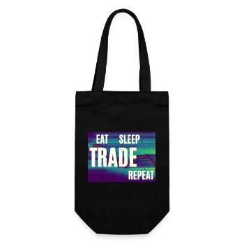 Échange de mange et de sommeil : Répéter - Sac à bouteille - noir - Devant