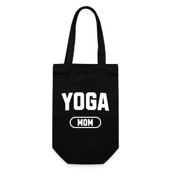 Yoga-Mama - Geschenkbeutel für Flaschen - Schwarz - Vorne