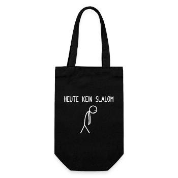 No slalom today funny après ski skier ski - Gift Bag for Bottles - black - Front