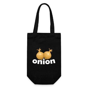 ONION - Geschenkbeutel für Flaschen - Schwarz - Vorne