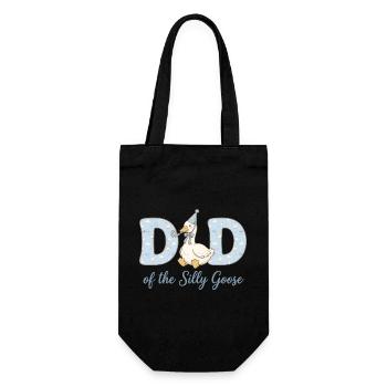 Papa de l’Oie Folle - Sac à bouteille - noir - Devant