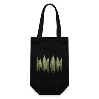 Forêt Nature Arbres Nature Nature Amoureux de la nature - Sac à bouteille - noir - Devant