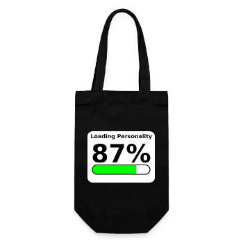 Chargement de la personnalité 87 % – T-shirt Statement Geek - Sac à bouteille - noir - Devant