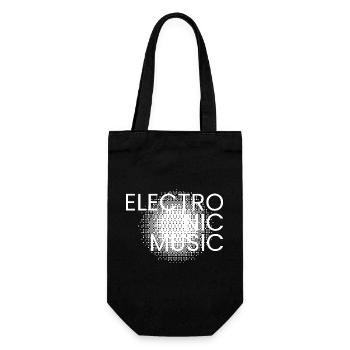 Elektronisches Musikplakat - Geschenkbeutel für Flaschen - Schwarz - Vorne