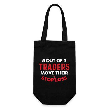 5 Traders sur 4 Move Stop Loss Humour - Sac à bouteille - noir - Devant