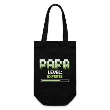 Papa Level Up Expert Gaming - Gift Bag for Bottles - black - Front