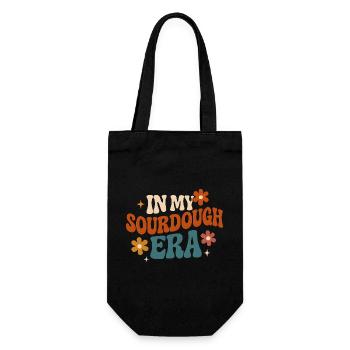 Baking Baker Sourdough In My Sourdough Era - Gift Bag for Bottles - black - Front