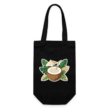 Coconut Island Kühlbox - Geschenkbeutel für Flaschen - Schwarz - Vorne