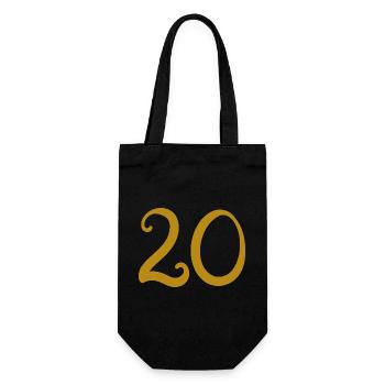 20 - Gift Bag for Bottles - black - Front