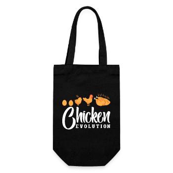 Chicken Whisperer Chicken Chicken Keeper Chickens - Gift Bag for Bottles - black - Front