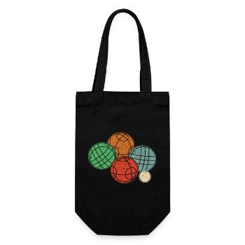 Ensemble graphique Boccia et Pétanque - Sac à bouteille - noir - Devant