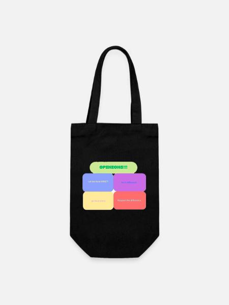Opinions! Colorful Blocks - Geschenkbeutel für Flaschen - Schwarz
