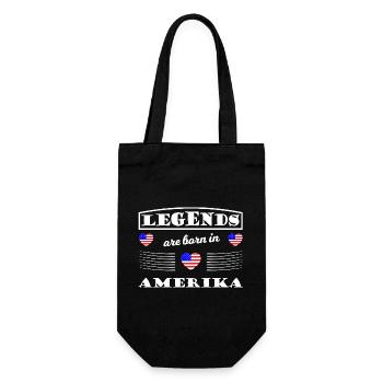 Legenden aus Amerika - Geschenkbeutel für Flaschen - Schwarz - Vorne