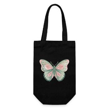 Butterfly - Gift Bag for Bottles - black - Front