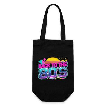 Retour au Neon Retro des années 80 - Sac à bouteille - noir - Devant