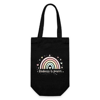 La gentillesse est un pouvoir Don inspirant pour un travailleur social - Sac à bouteille - noir - Devant