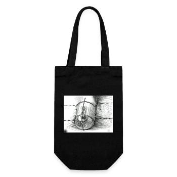 Bucket sketches black and white - Gift Bag for Bottles - black - Front