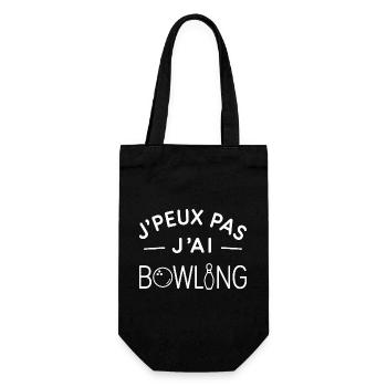 Bowling Humour Cadeau Passionné de Quilles - Sac à bouteille - noir - Devant