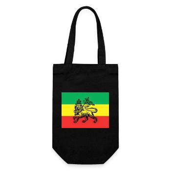 Haile Selassie I Jah Rastafari Rasta Reggae Roots - Gift Bag for Bottles - black - Front