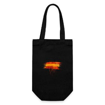 092026_-_Shirt_Design_-_Spain_spray_flag - Geschenkbeutel für Flaschen - Schwarz - Vorne