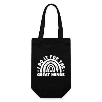 Preschool Teacher Great Minds Daycare Teacher - Geschenkbeutel für Flaschen - Schwarz - Vorne
