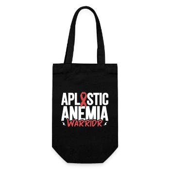 Aplastische Anämie - Tapferer Kämpfer - Geschenkbeutel für Flaschen - Schwarz - Vorne
