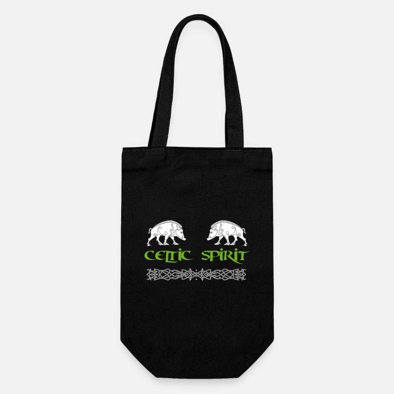 Celtic Spirit - sanglier - Sac à bouteille - noir