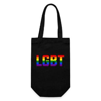 LGBT - Geschenkbeutel für Flaschen - Schwarz - Vorne