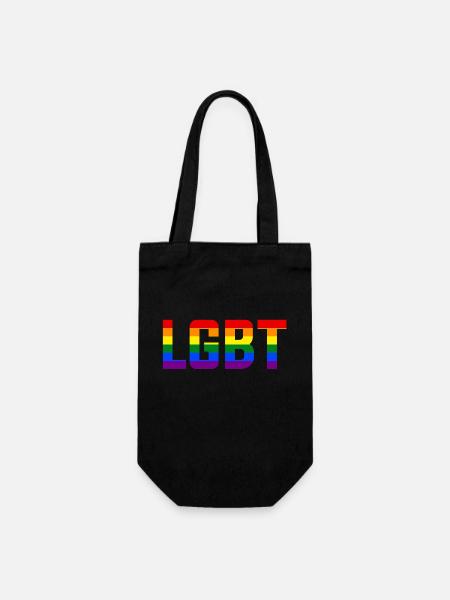 LGBT - Sac à bouteille - noir