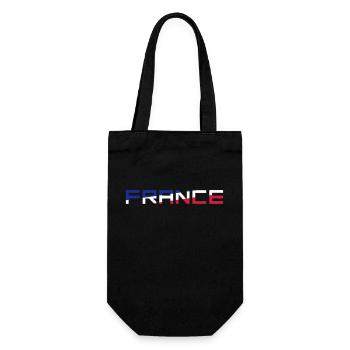 Drapeau France France Couleurs Bleu Blanc Rouge FR - Sac à bouteille - noir - Devant