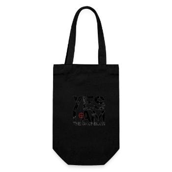 Ja, ich bin der Bachelor Letter Design - Geschenkbeutel für Flaschen - Schwarz - Vorne