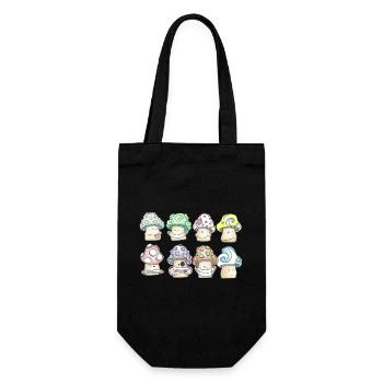 Champignons Pastel Espiègles - Sac à bouteille - noir - Devant