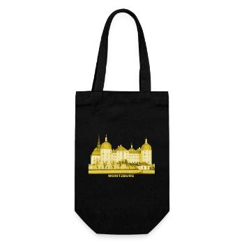Moritzburg Dresden Sachsen Jagdschloss König Augus - Geschenkbeutel für Flaschen - Schwarz - Vorne