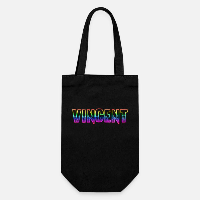 vincent rs regenbogen - Geschenkbeutel für Flaschen - Schwarz
