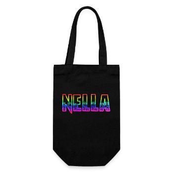 nella rs rainbow - Gift Bag for Bottles - black - Front