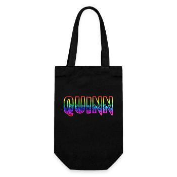 quinn rs rainbow - Gift Bag for Bottles - black - Front