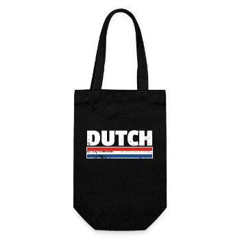 Dutch Netherlands Dutch flag Netherlands - Gift Bag for Bottles - black - Front