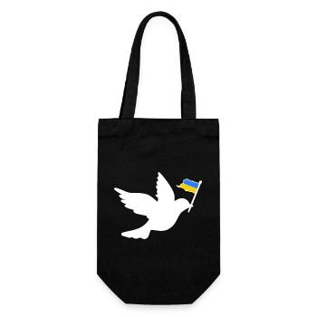 Ukraine - Gift Bag for Bottles - black - Front
