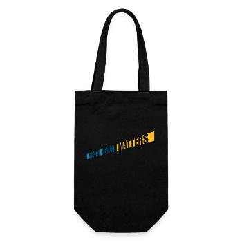 mental health matters quote - Gift Bag for Bottles - black - Front