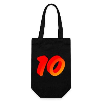 geburtstags shirts, 10 leuchtende farben - Geschenkbeutel für Flaschen - Schwarz - Vorne