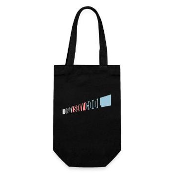 crazy sexy cool Design - Geschenkbeutel für Flaschen - Schwarz - Vorne
